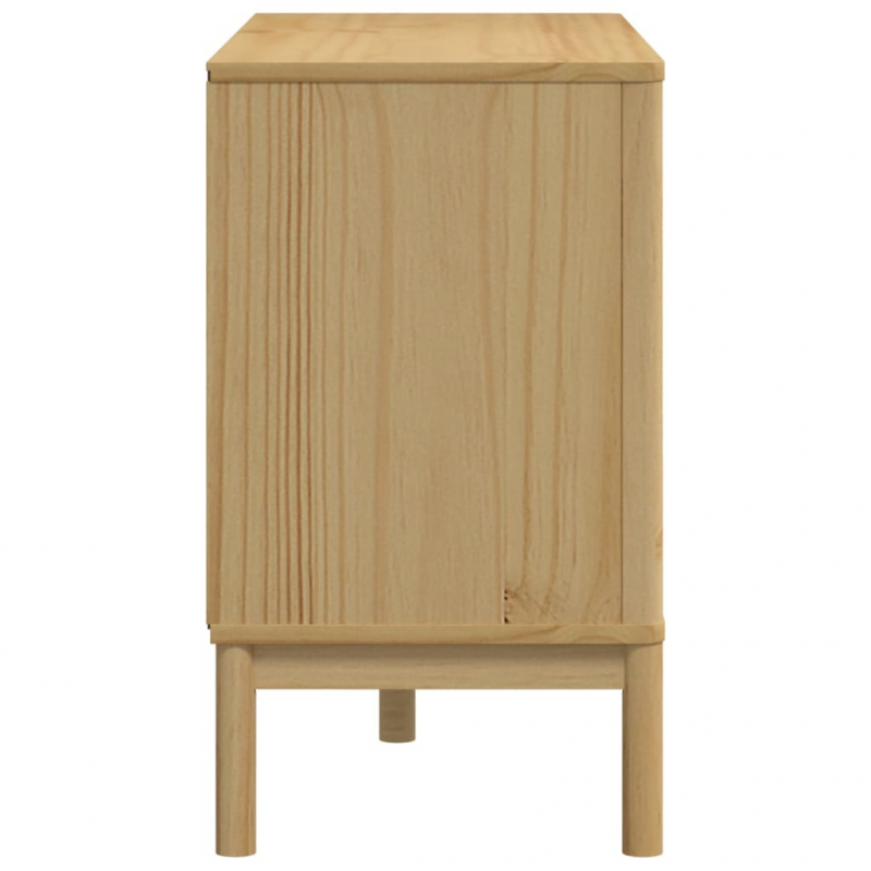 Kommode FLORO Wachsbraun Massivholz Kiefer