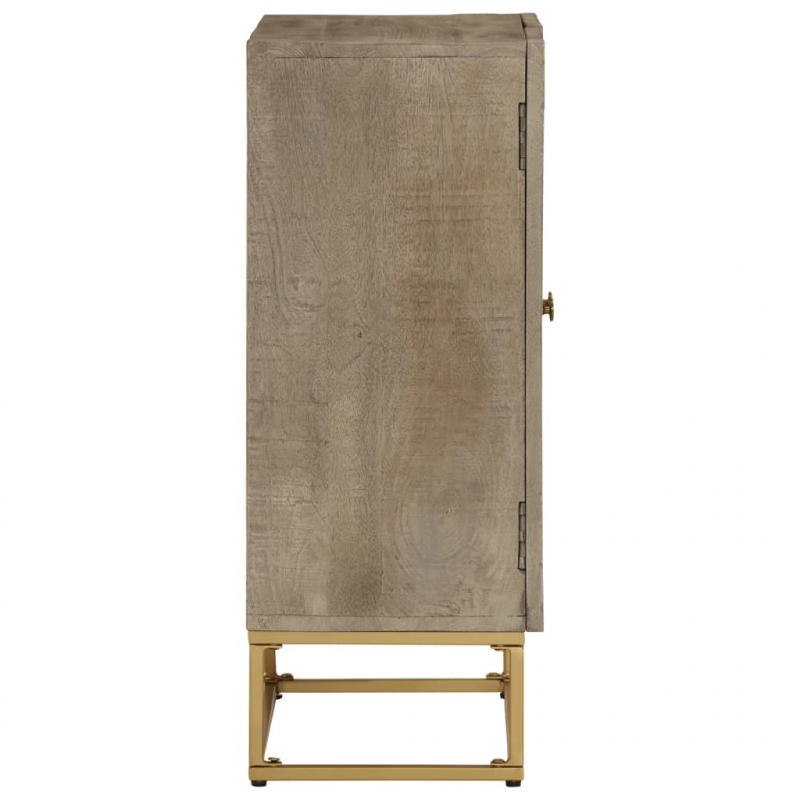 Sideboard 55x30x76 cm Massivholz Mango und Eisen