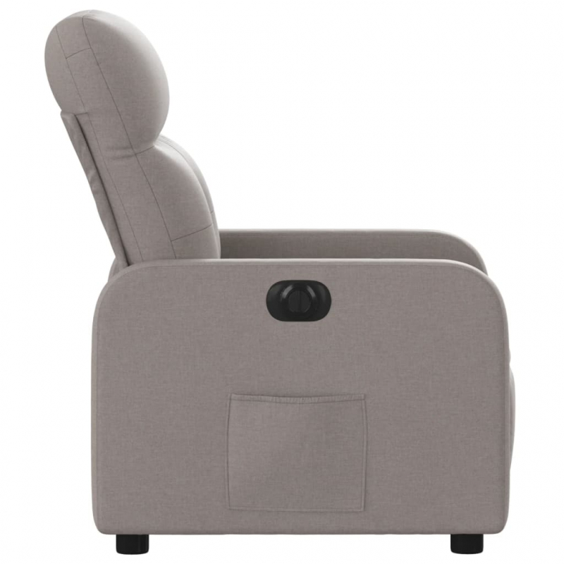 Relaxsessel Elektrisch Taupe Stoff
