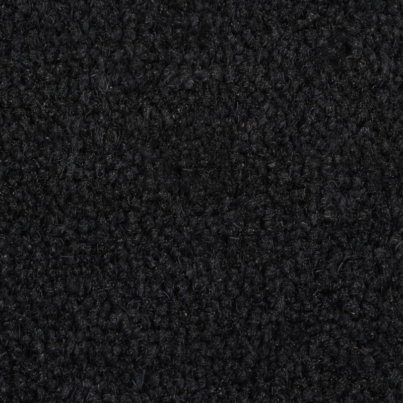 Fußmatte Schwarz 90x150 cm Kokosfaser Getuftet