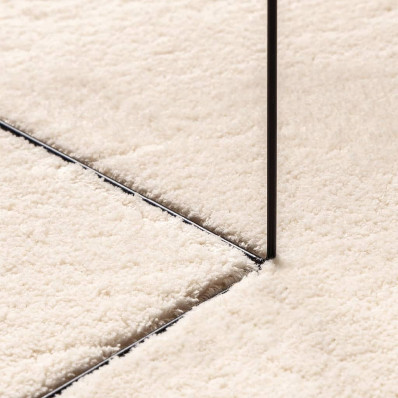 Teppich HUARTE Kurzflor Weich und Waschbar Beige Ø 80 cm