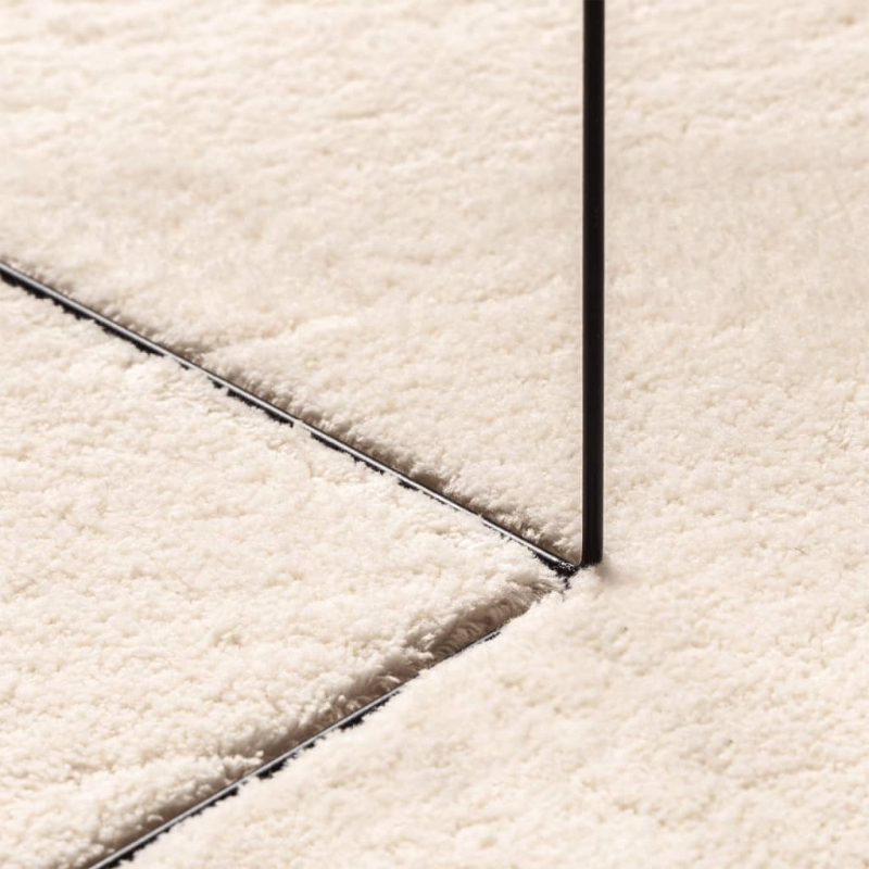 Teppich HUARTE Kurzflor Weich und Waschbar Beige Ø 100 cm