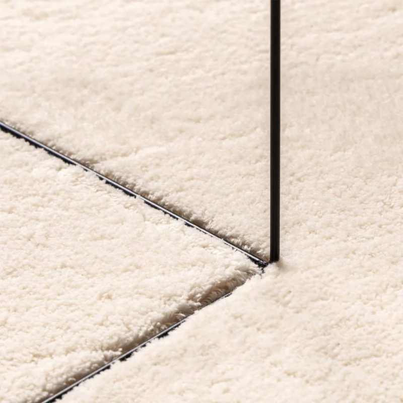 Teppich HUARTE Kurzflor Weich und Waschbar Beige Ø 120 cm