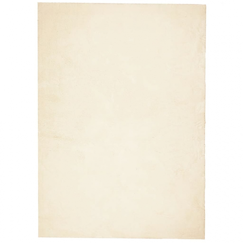 Teppich HUARTE Kurzflor Weich und Waschbar Creme 240x340 cm