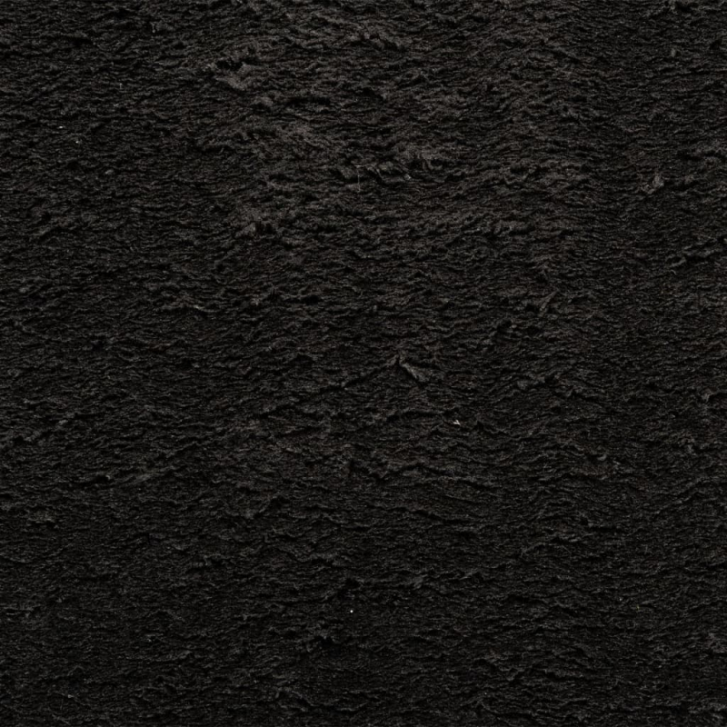 Teppich HUARTE Kurzflor Weich und Waschbar Schwarz 80x150 cm