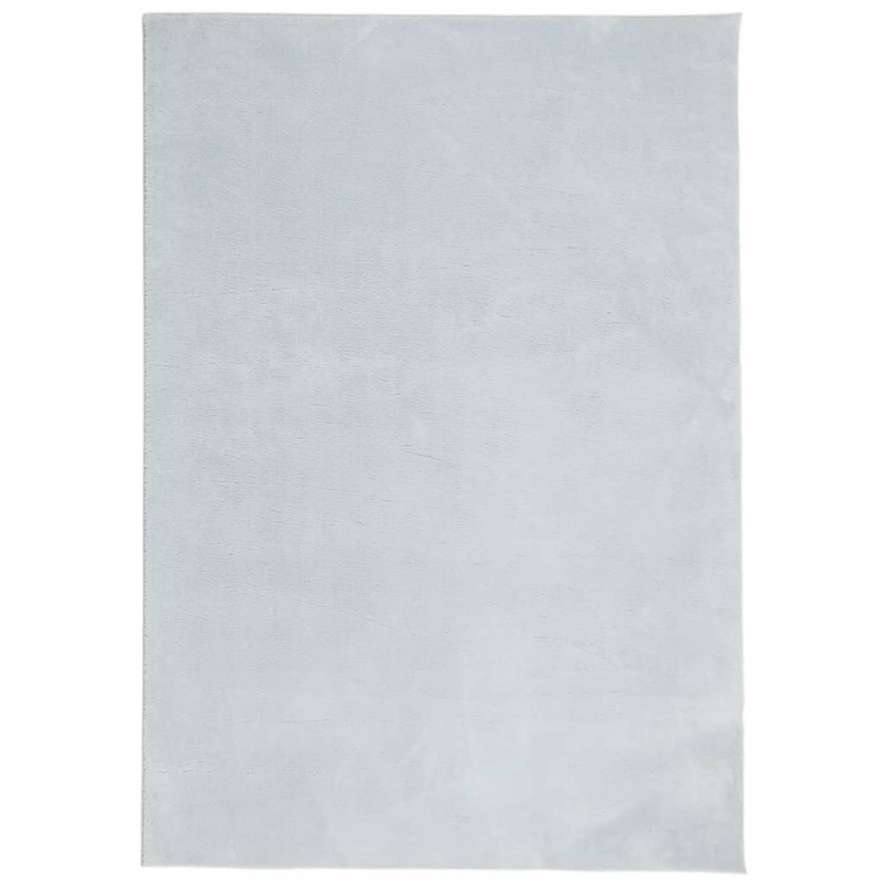 Teppich HUARTE Kurzflor Weich und Waschbar Blau 120x170 cm