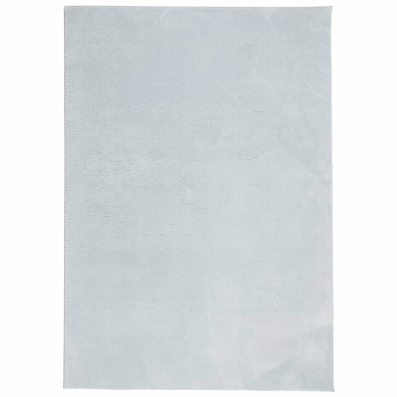 Teppich HUARTE Kurzflor Weich und Waschbar Blau 160x230 cm