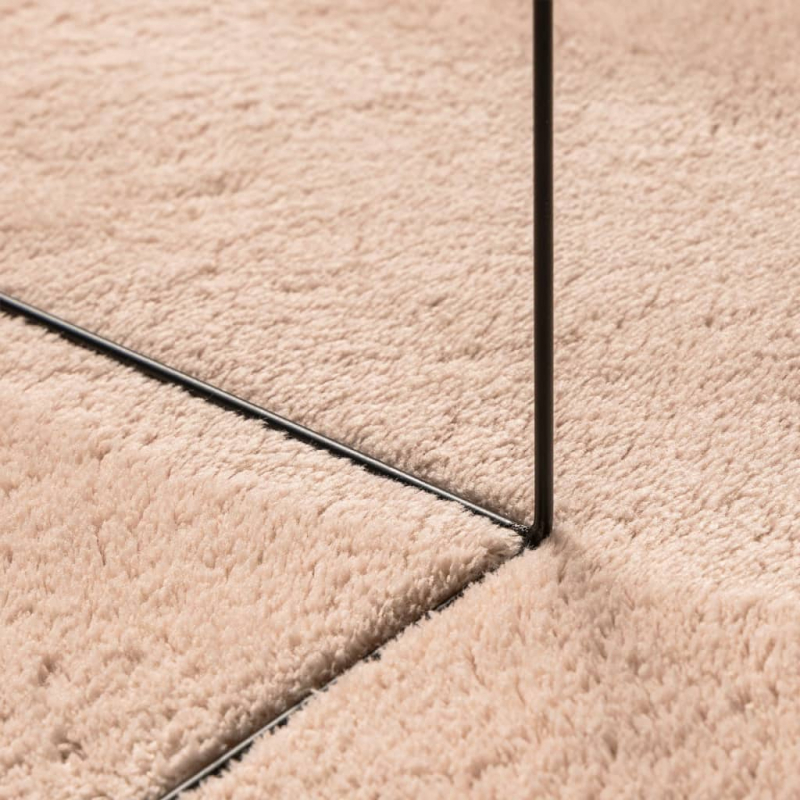 Teppich HUARTE Kurzflor Weich und Waschbar Blassrosa 160x230 cm