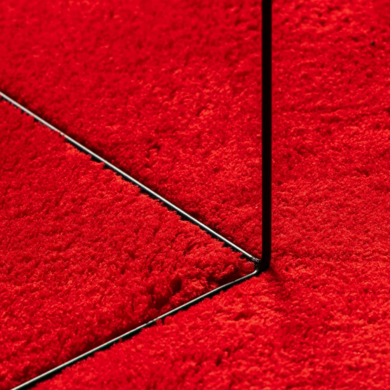 Teppich HUARTE Kurzflor Weich und Waschbar Rot 160x230 cm