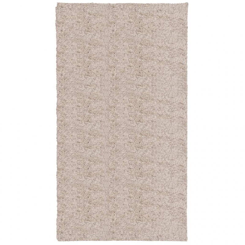 Shaggy-Teppich PAMPLONA Hochflor Modern Beige 60x110 cm