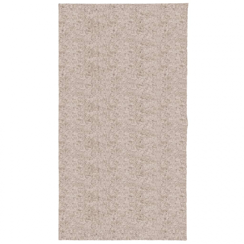 Shaggy-Teppich PAMPLONA Hochflor Modern Beige 80x150 cm