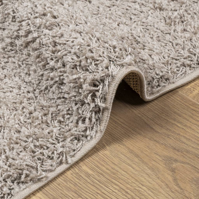 Shaggy-Teppich PAMPLONA Hochflor Modern Beige 120x170 cm