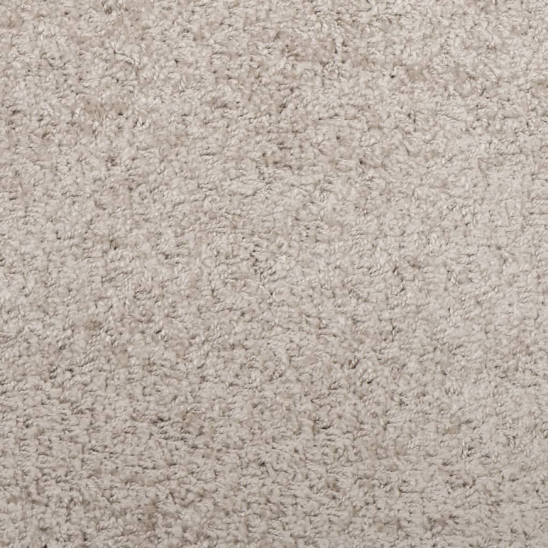 Shaggy-Teppich PAMPLONA Hochflor Modern Beige Ø 100 cm
