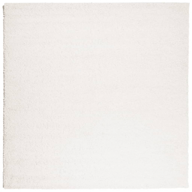 Teppich Shaggy Hochflor Modern Creme 160x160 cm