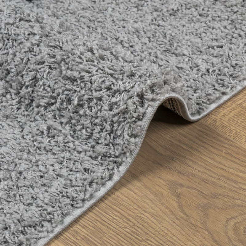 Shaggy-Teppich PAMPLONA Hochflor Modern Grau 80x150 cm