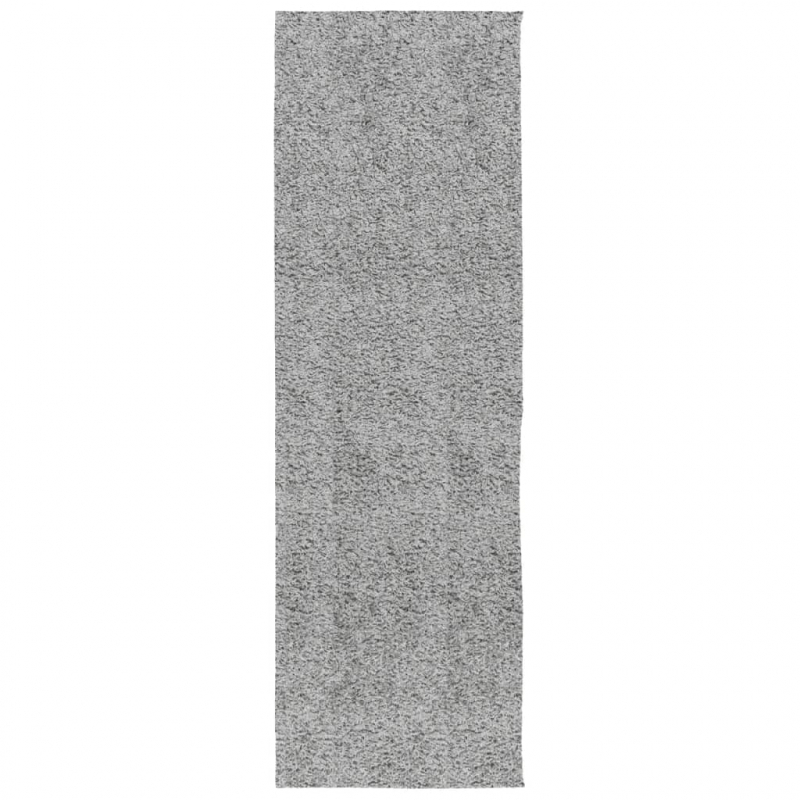 Shaggy-Teppich PAMPLONA Hochflor Modern Grau 80x250 cm