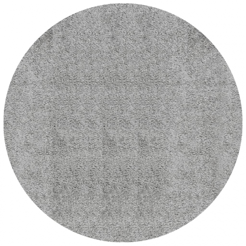 Shaggy-Teppich PAMPLONA Hochflor Modern Grau Ø 280 cm