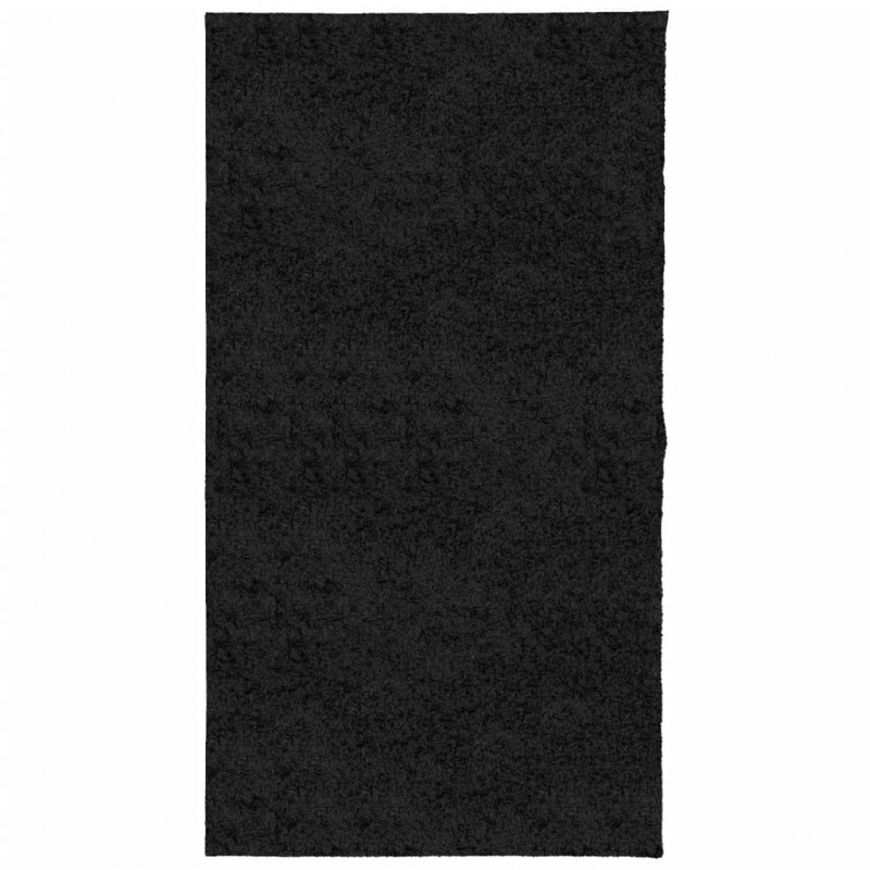Shaggy-Teppich PAMPLONA Hochflor Modern Schwarz 80x150 cm