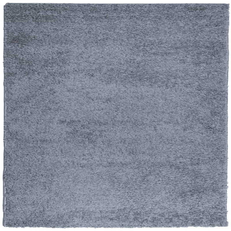 Teppich Shaggy Hochflor Modern Blau 200x200 cm