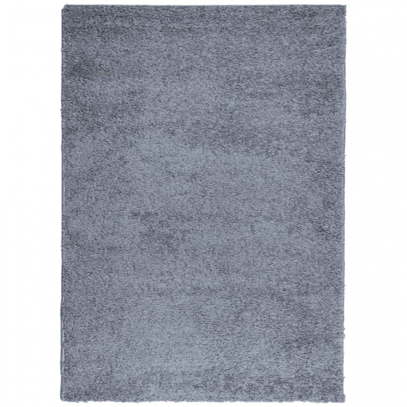 Teppich Shaggy Hochflor Modern Blau 200x280 cm