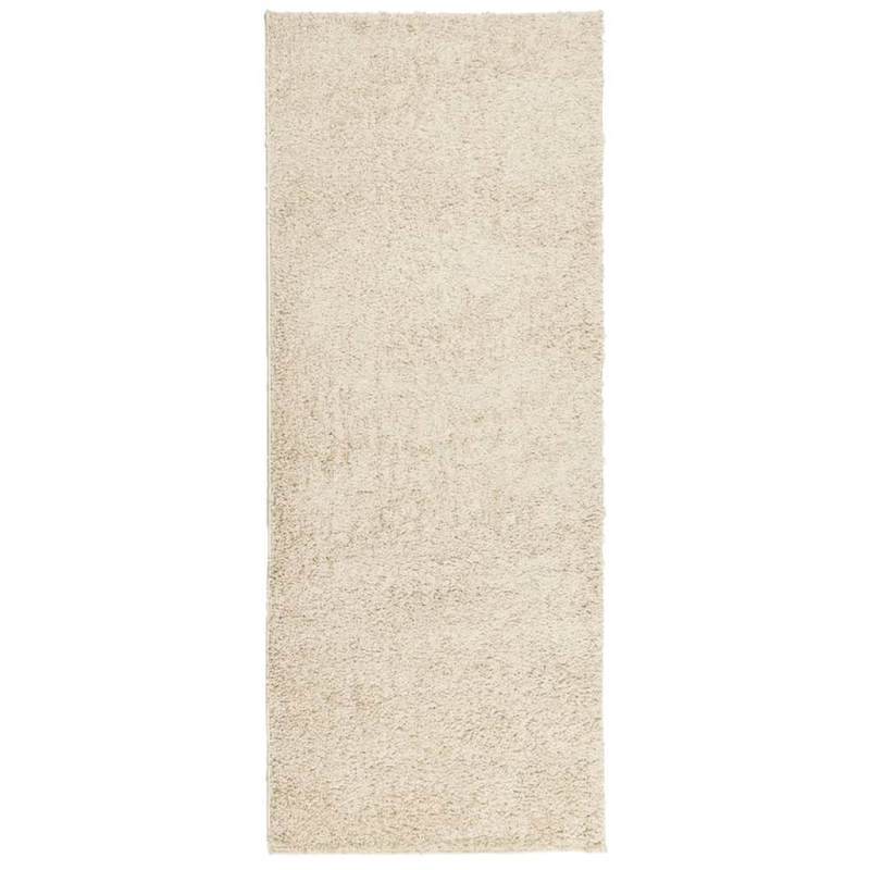 Teppich Shaggy Hochflor Modern Golden 80x200 cm