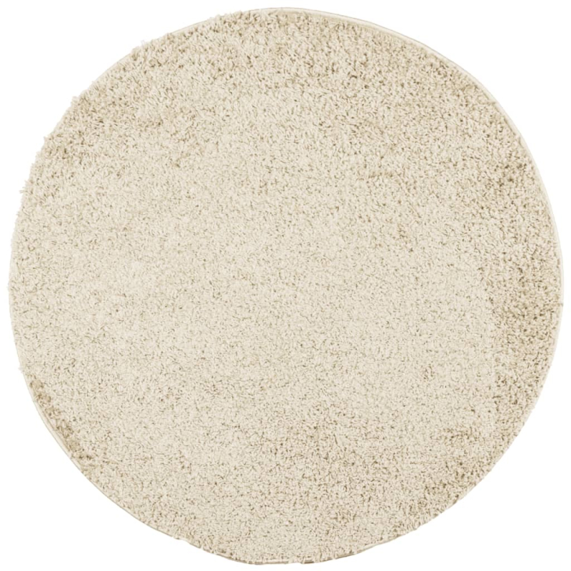 Teppich Shaggy Hochflor Modern Golden Ø 160 cm