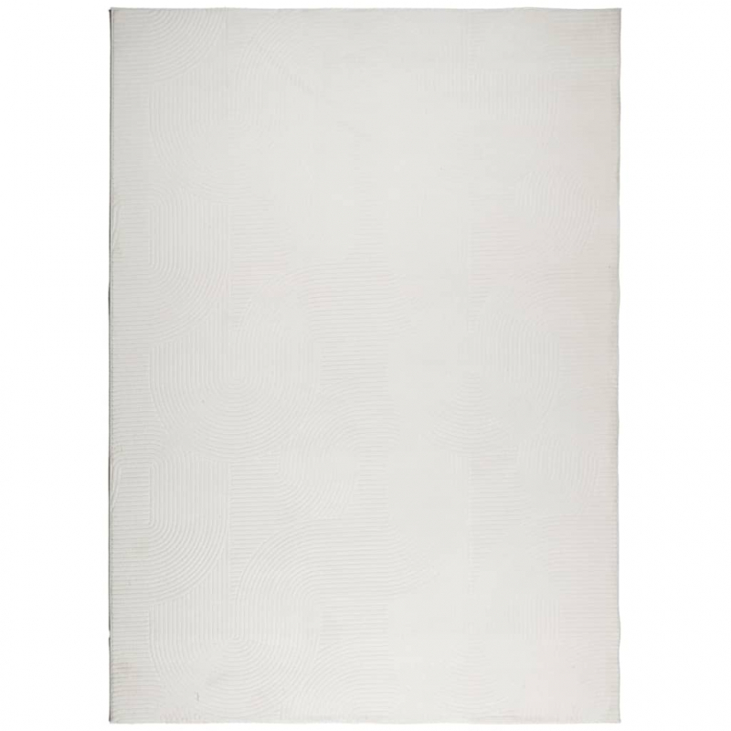 Teppich IZA Kurzflor Skandinavischer Look Creme 240x340 cm