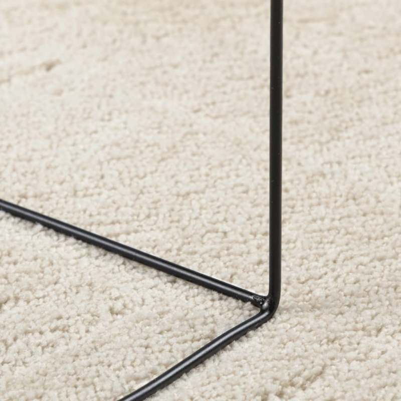 Teppich OVIEDO Kurzflor Beige 200x200 cm
