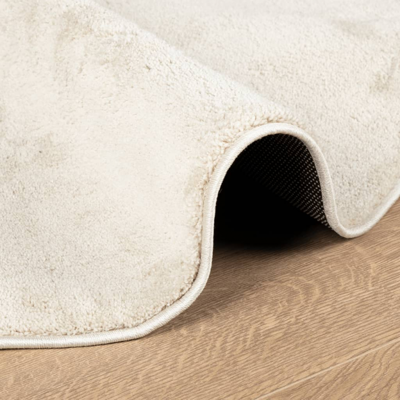 Teppich OVIEDO Kurzflor Beige Ø 120 cm