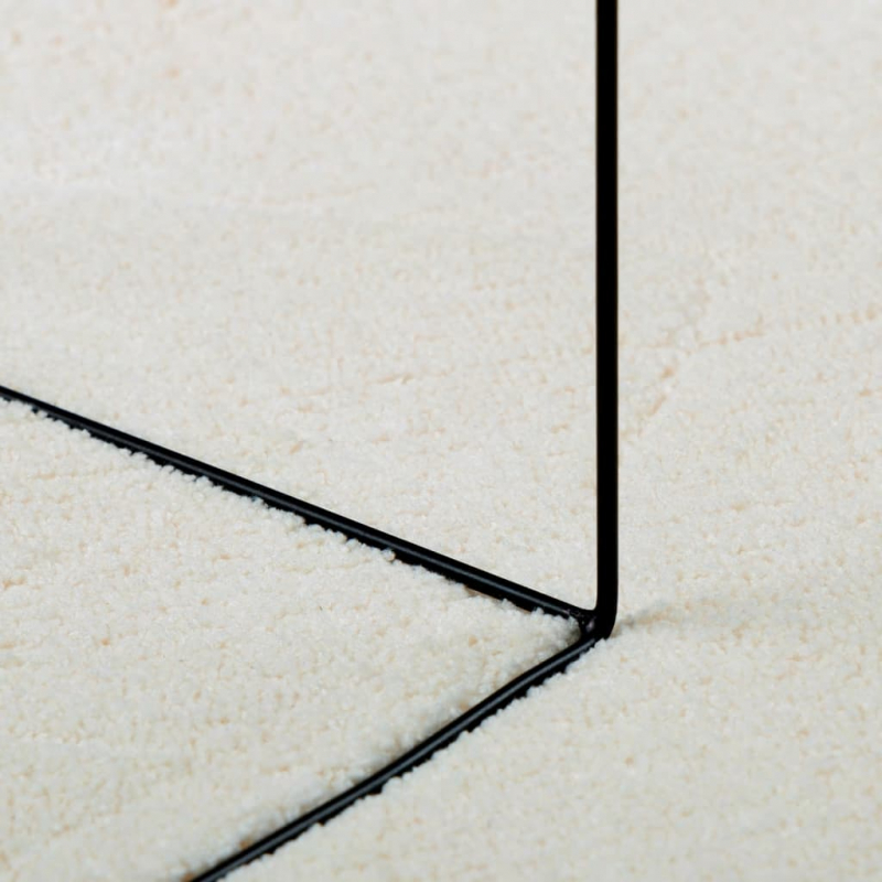 Teppich OVIEDO Kurzflor Creme Ø 200 cm