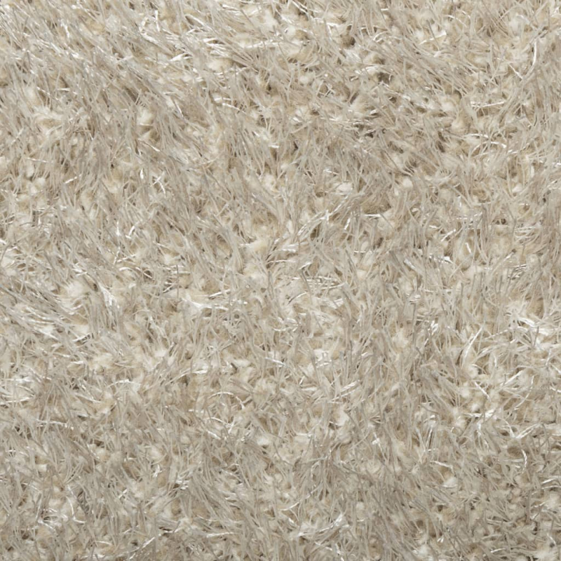 Teppich ISTAN Hochflor Glänzend Beige Ø 80 cm