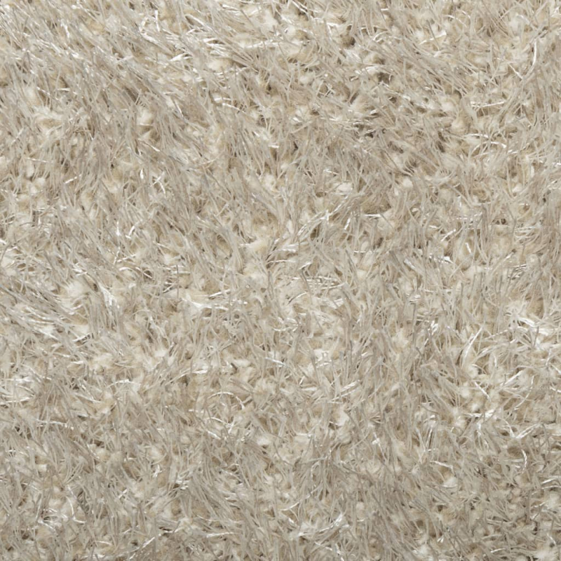 Teppich ISTAN Hochflor Glänzend Beige Ø 100 cm