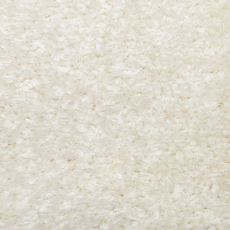 Teppich ISTAN Hochflor Glänzend Creme 160x230 cm