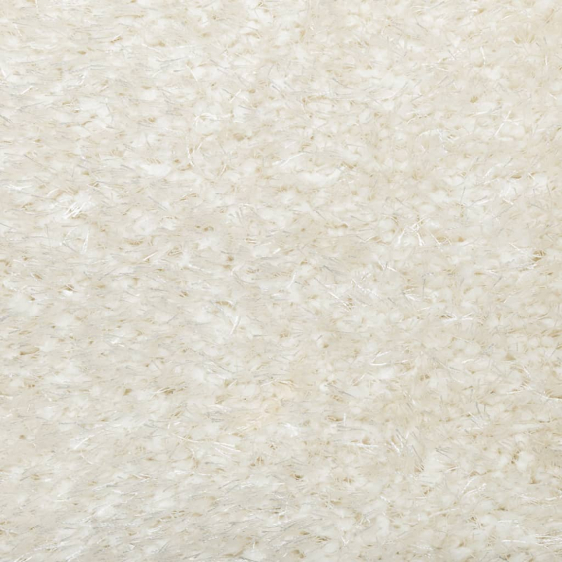 Teppich ISTAN Hochflor Glänzend Creme Ø 160 cm