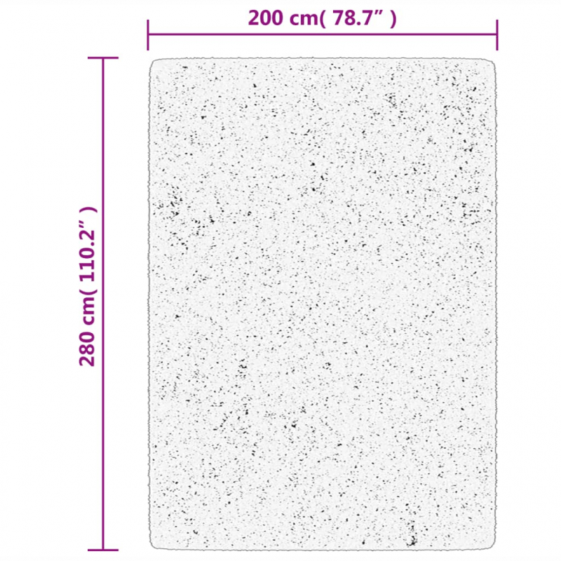 Teppich ISTAN Hochflor Glänzend Grau 200x280 cm