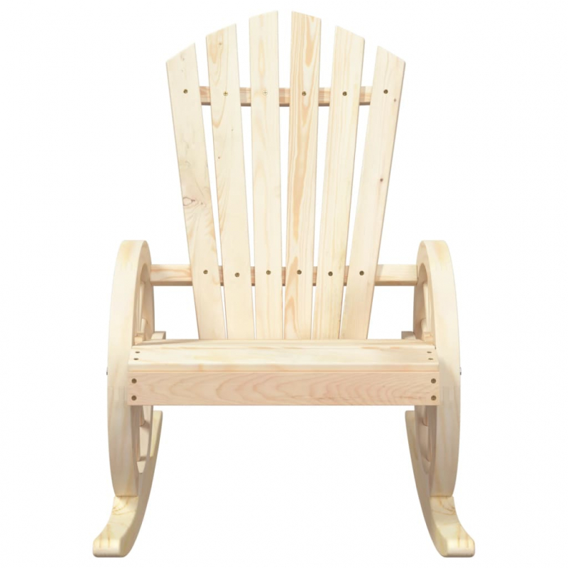Adirondack-Schaukelstühle 2 Stk. Massivholz Tanne