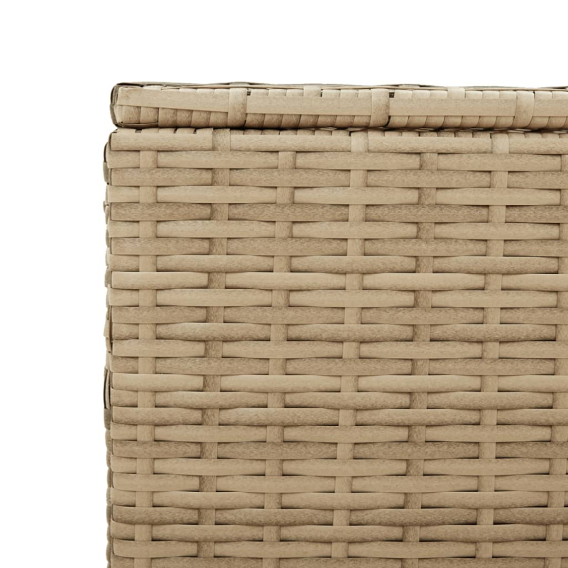 Gartentruhe Beige 984L Poly Rattan