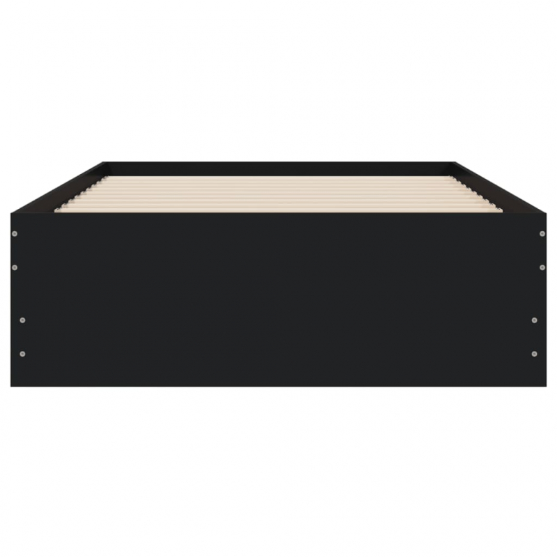 Bettgestell mit Schubladen Schwarz 100x200 cm Holzwerkstoff