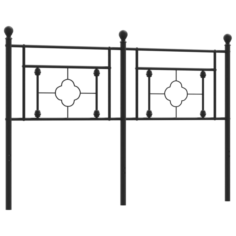 Kopfteil Metall Schwarz 140 cm