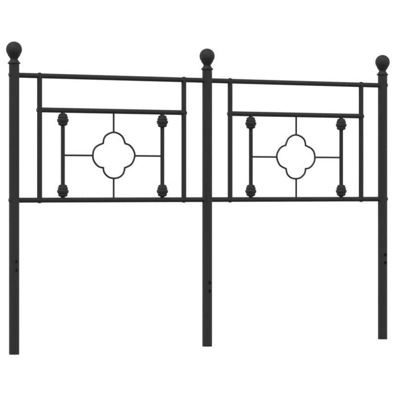 Kopfteil Metall Schwarz 140 cm