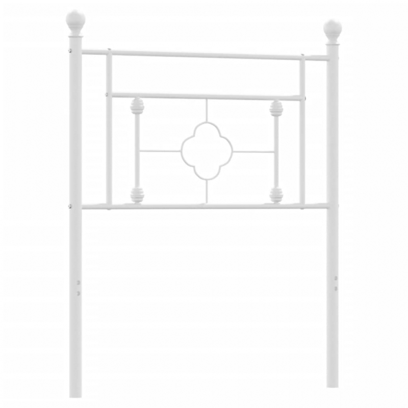 Kopfteil Metall Weiß 80 cm