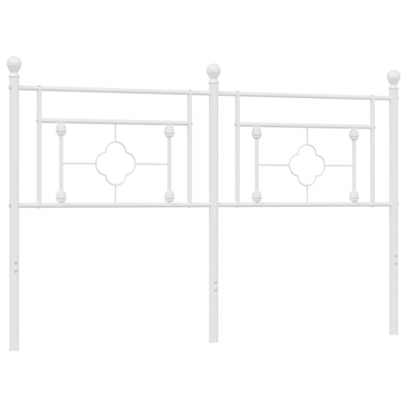 Kopfteil Metall Weiß 150 cm