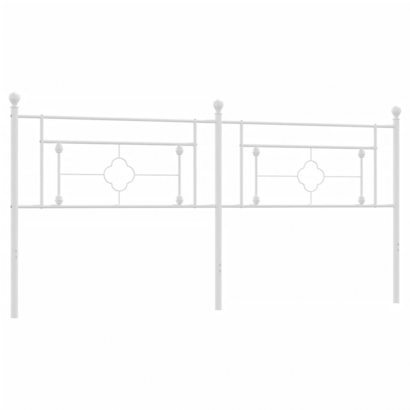 Kopfteil Metall Weiß 200 cm