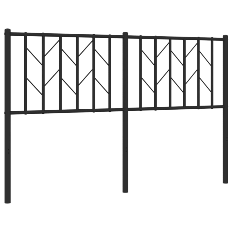 Kopfteil Metall Schwarz 140 cm
