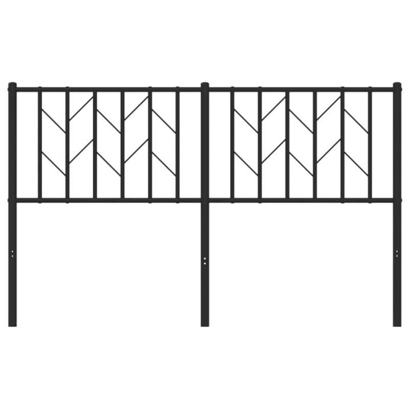Kopfteil Metall Schwarz 140 cm