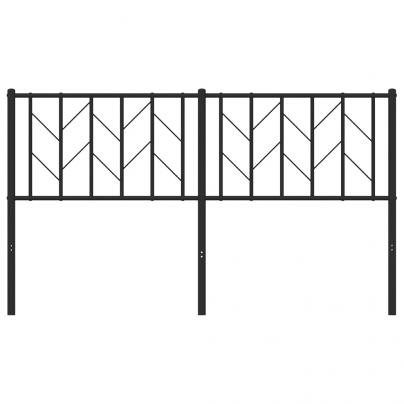 Kopfteil Metall Schwarz 150 cm