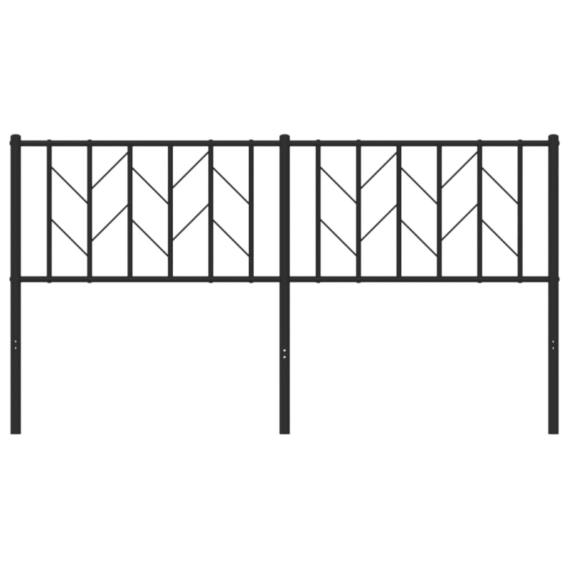 Kopfteil Metall Schwarz 160 cm