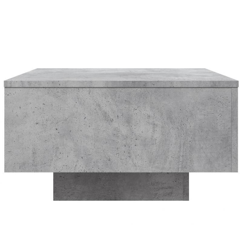 Couchtisch mit LED-Leuchten Betongrau 55x55x31 cm