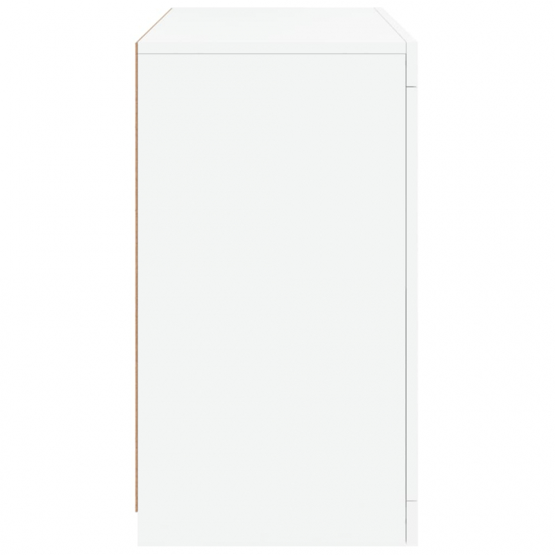 Sideboard mit LED-Beleuchtung Weiß 60,5x37x67 cm