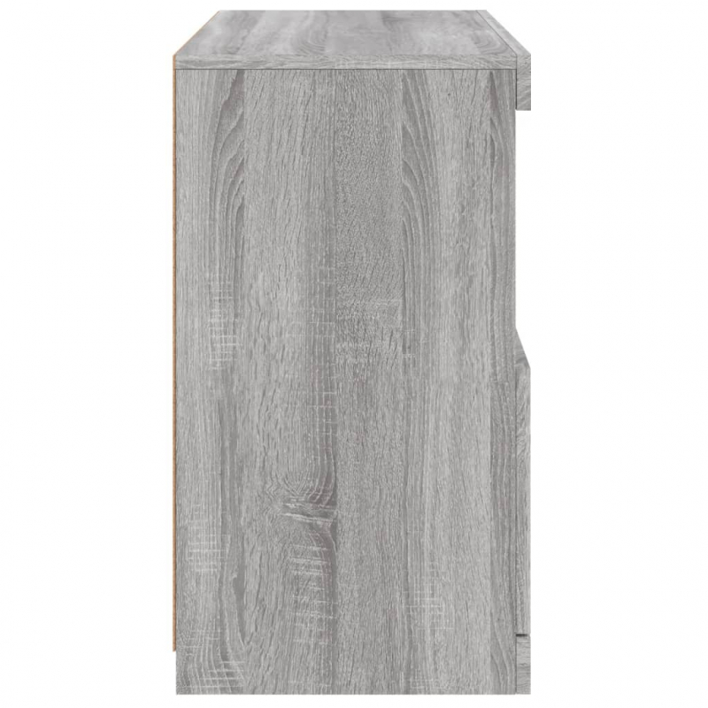 Sideboard mit LED-Leuchten Grau Sonoma 60x37x67 cm